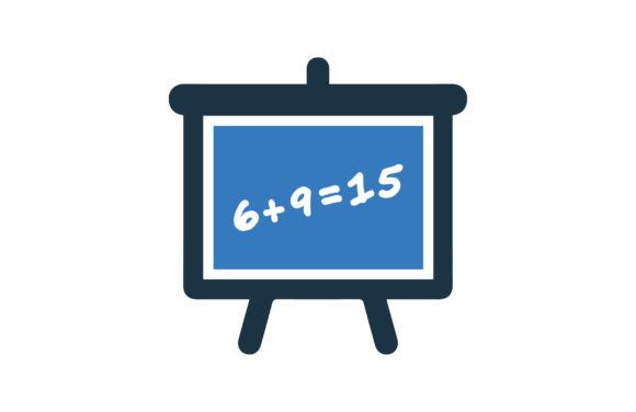Education, Math, School Blackboard Icon Graphics & Icons Review
