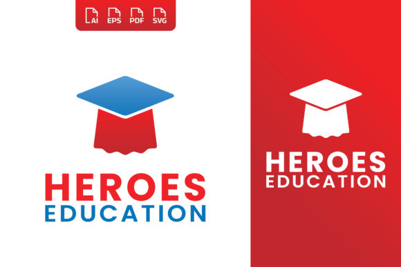 Hero Cloak and Graduation Cap Logo: A Smart, Strong Visual Identity for Education & Hero-Themed Brands