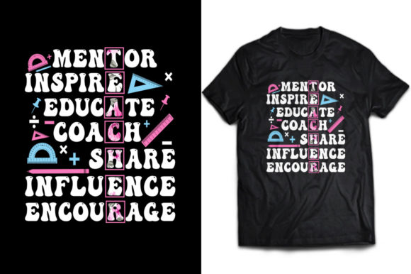Mentor Inspire Educate Teacher T-shirt: A Versatile Graphic Design Asset for Local Branding