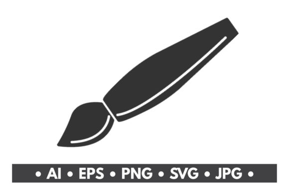 Paint Brush Pen Icon: A Versatile Graphic for Crafting & Business Branding