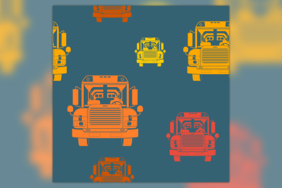 School Bus Pattern: Playful Graphics for Local Branding