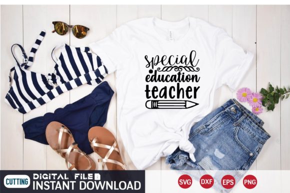 Special Education Teacher SVG Graphics for T-Shirt Designs & Handmade Crafts
