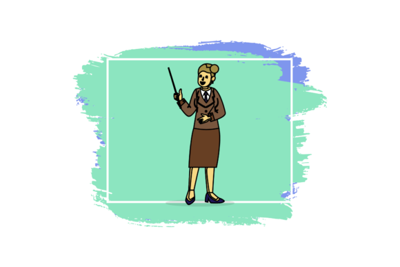 Teacher Class Education Brush Layout: Graphics & Icons for Smart Blog Design