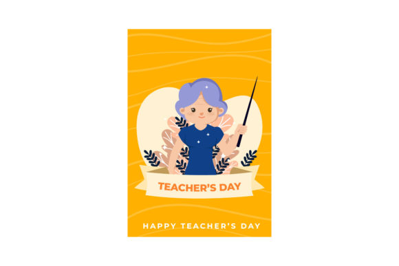 Teacher Day Education Greeting Card: A Visual Asset for Educational Branding and Seasonal Campaigns