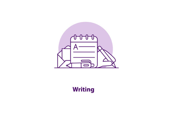 Writing Creative UI Concept Icon: Graphics & Icons for Digital Sellers